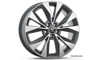 17" alu kolo Geneva - antracit ŠKODA