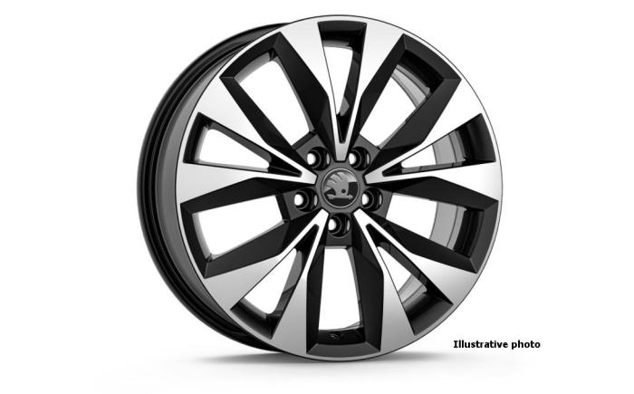 17" alu kolo Geneva - černá ŠKODA