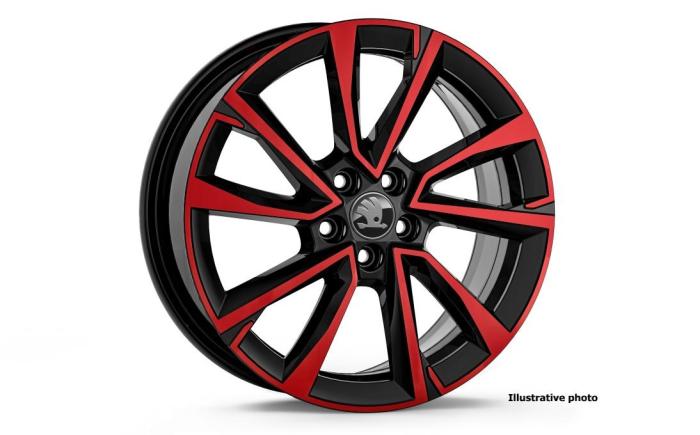 17" alu kolo Procyon - červená ŠKODA