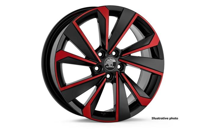 17" alu kolo Riegel - červená ŠKODA