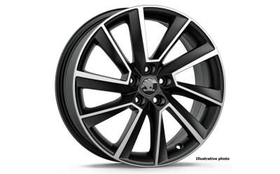 17" alu kolo Stratos - matná černá ŠKODA