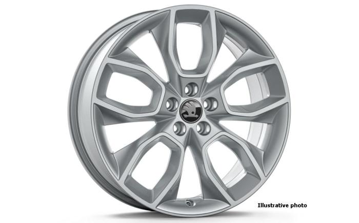 18" alu kolo Crater - stříbrná ŠKODA