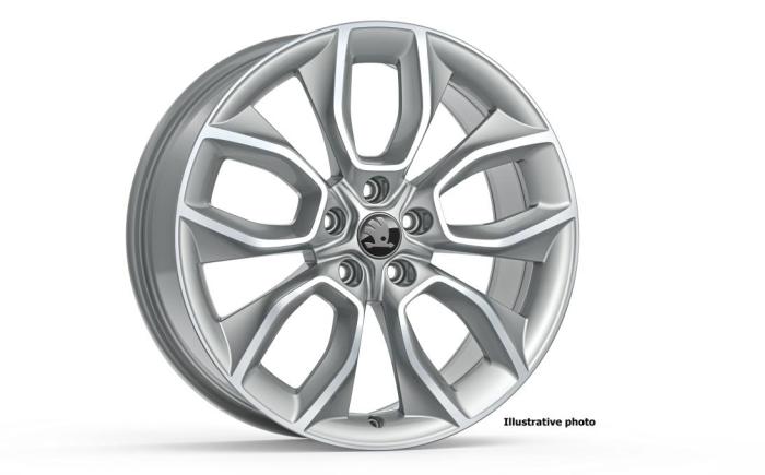 19" alu kolo Crater - stříbrná ŠKODA