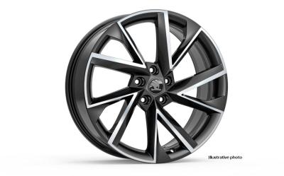19" alu kolo Vega - černá ŠKODA