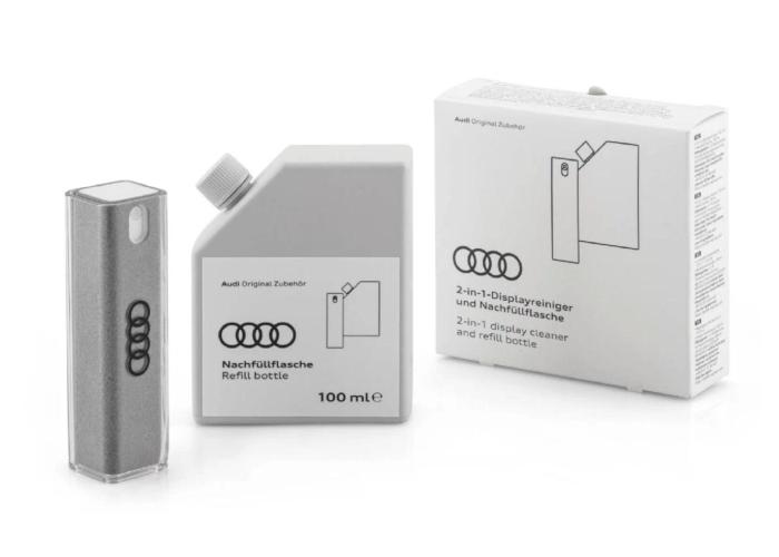 Čistič displeje 2v1 s náplní - šedý AUDI