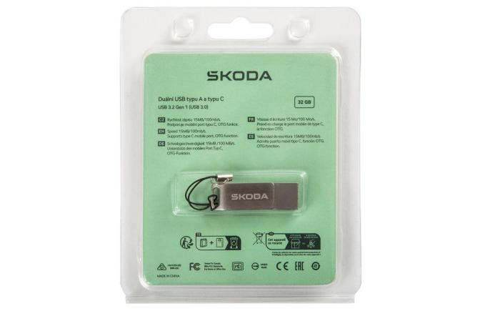 Duální USB 32 GB ŠKODA