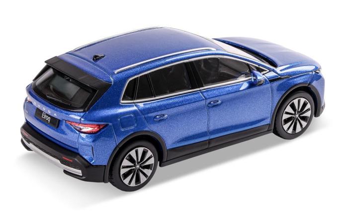 Model Elroq 1:43 - modrá Race ŠKODA