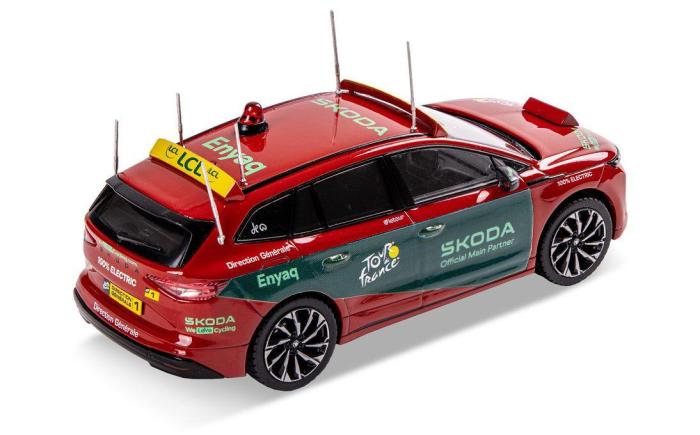 Model Enyaq FL TdF 1:43 - červená Velvet