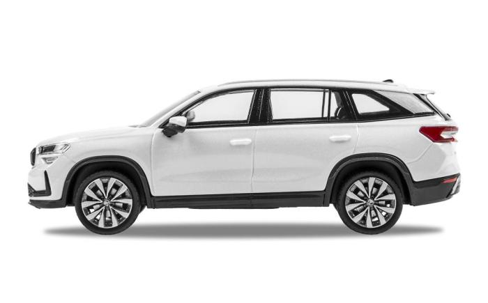 Model Kodiaq II 1:43 - bílá Moon ŠKODA