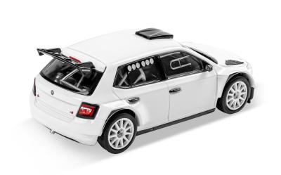 Model Škoda Fabia III FL Rally2 Evo 1:43 - Bílá