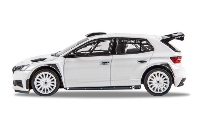 Model Škoda Fabia IV RS Rally2 1:43 - Bílá