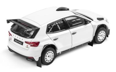 Model Škoda Fabia IV RS Rally2 1:43 - Bílá