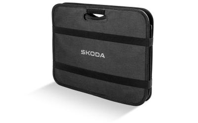 Skládací přepravka ŠKODA - šedá antracitová