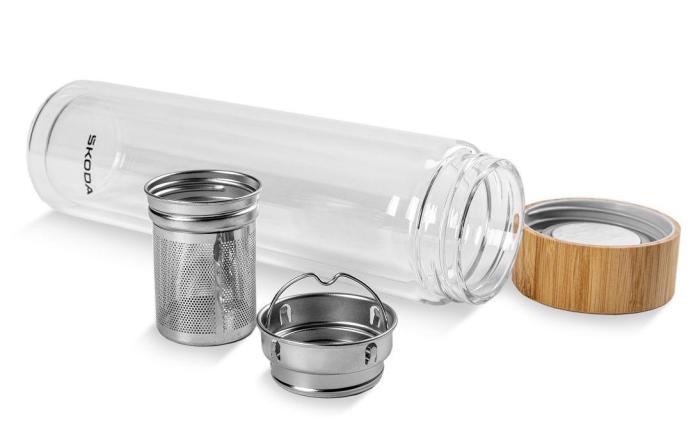 Skleněná lahev 0,5l ŠKODA