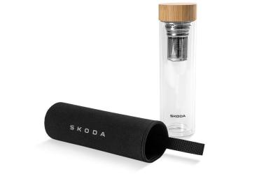 Skleněná lahev 0,5l ŠKODA