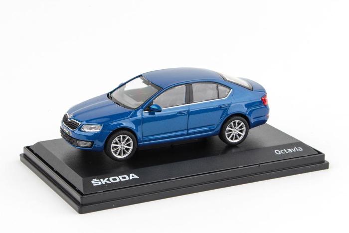 Škoda Octavia III (2012) 1:43 - Modrá Race Metalíza