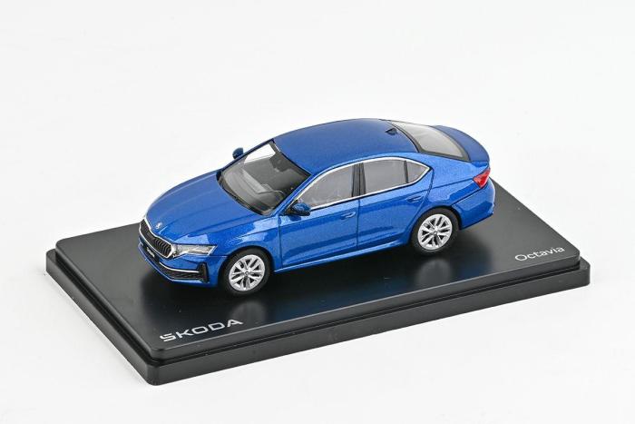 Škoda Octavia IV FL (2024) 1:43 - Modrá Race Metalíza