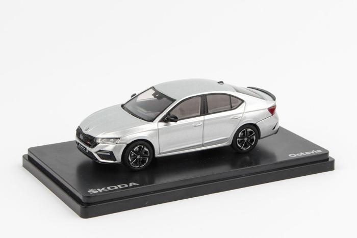 Škoda Octavia IV RS (2020) 1:43 - Stříbrná Brilliant Metalíza