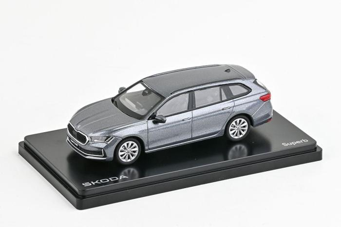 Škoda Superb IV Combi (2023) 1:43 - Šedá Graphite Metalíza