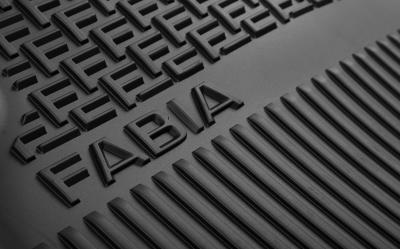 Gumové koberce zadní ŠKODA Fabia III