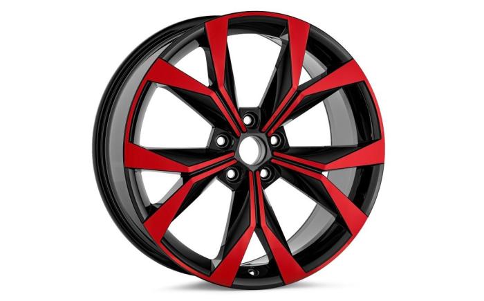 19" alu kolo Cetus - červená ŠKODA