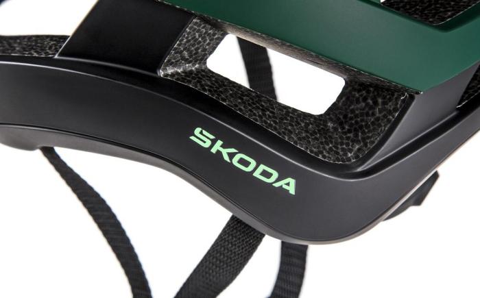 Cyklistická helma MTB S/M emerald ŠKODA