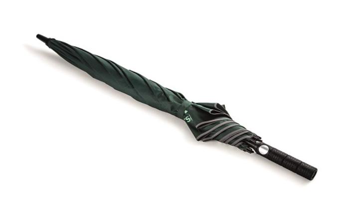 Deštník holový - emerald ŠKODA