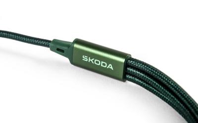 Dobíjecí kabel USB 4 v 1 - Emerald ŠKODA