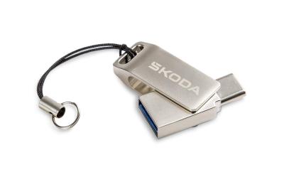Náhled Duální USB 32 GB ŠKODA
