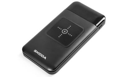 Náhled Externí baterie 10 000 mAh s bezdrátovým nabíjením ŠKODA