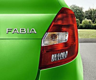 Náhled FABIA zadní nápis - stříbrný