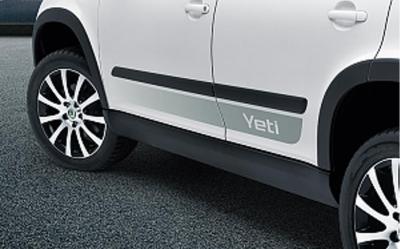 Dekorativní fólie bočních dveří šedá ŠKODA Yeti