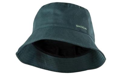 Látkový klobouk M - emerald ŠKODA