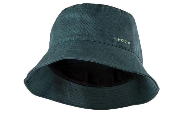 Látkový klobouk M - emerald ŠKODA