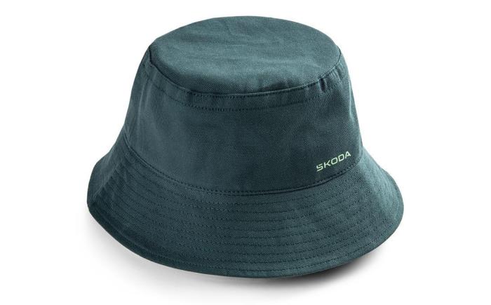 Látkový klobouk M - emerald ŠKODA