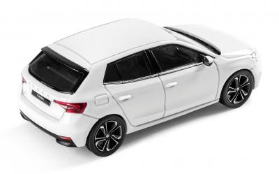 Model Fabia IV 1:43 - BÍLÁ MOON