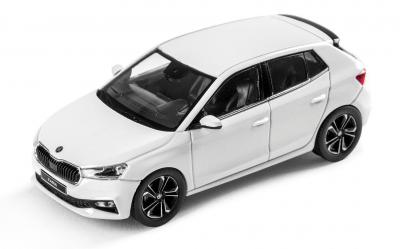 Náhled Model Fabia IV 1:43 - BÍLÁ MOON