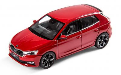 Model Fabia IV 1:43 - ČERVENÁ VELVET