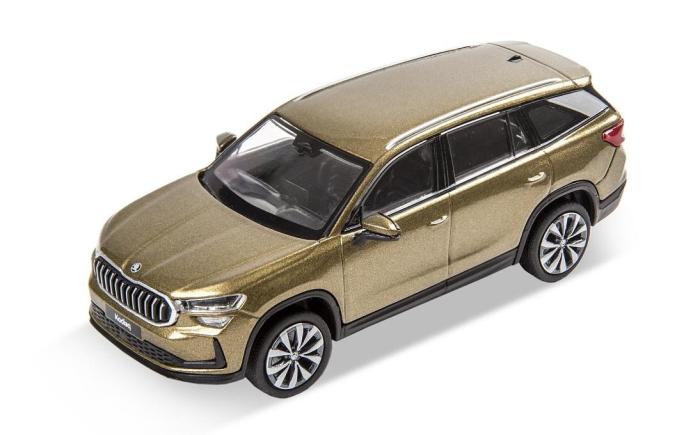 Model Kodiaq II 1:43 - zlatá Bronx ŠKODA