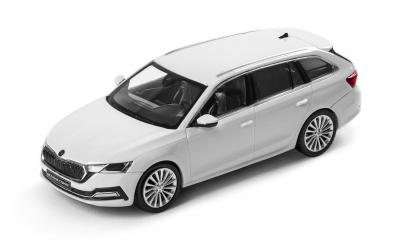 Náhled Model Octavia IV Combi A8 1:43 - BÍLÁ MOON