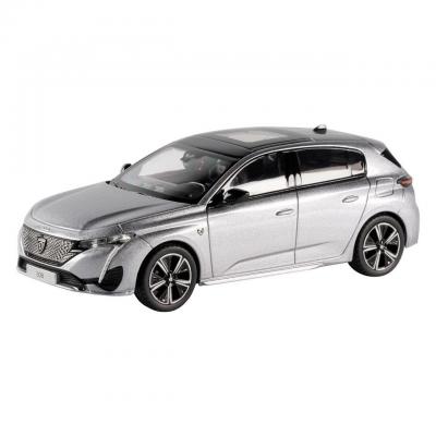 Model Peugeot 308 GT ARTENSE GREY 2021 1:43