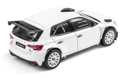 Model Škoda Fabia IV RS Rally2 1:43 - Bílá