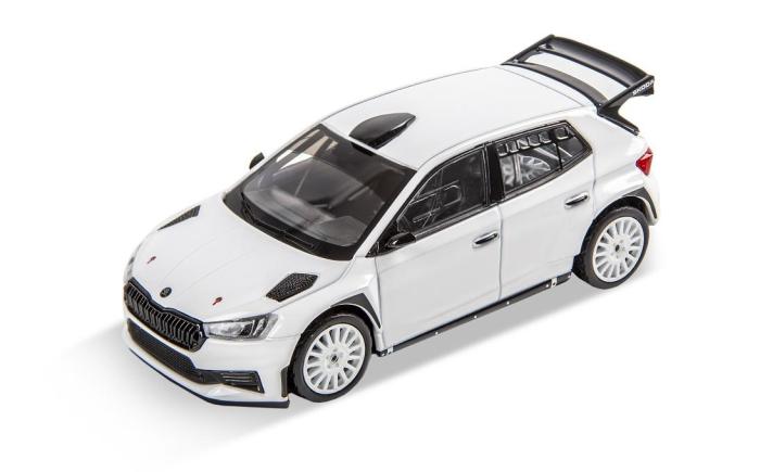 Model Škoda Fabia IV RS Rally2 1:43 - Bílá