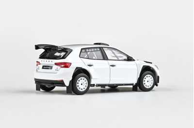 Model Škoda Fabia IV RS Rally2 (2022) 1:43 - Bílá