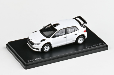 Model Škoda Fabia IV RS Rally2 (2022) 1:43 - Bílá