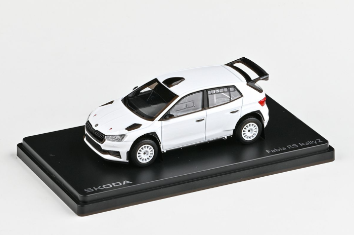 Model Škoda Fabia IV RS Rally2 (2022) 1:43 - Bílá