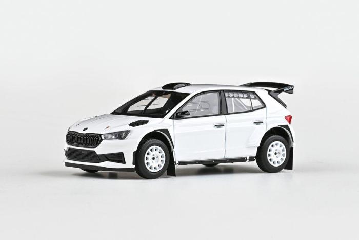 Model Škoda Fabia IV RS Rally2 (2022) 1:43 - Bílá