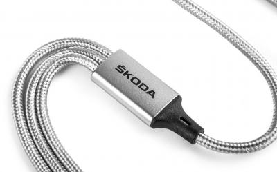 Nabíjecí kabel 3v1 USB-C ŠKODA