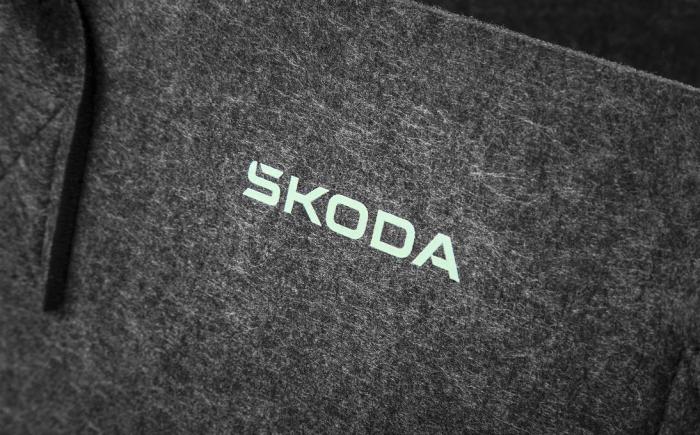 Nákupní košík filcový - electric ŠKODA