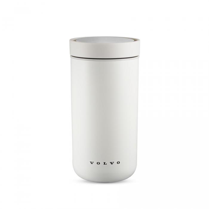 Nerezový hrnek 360° Smart click - bílá VOLVO 200ml